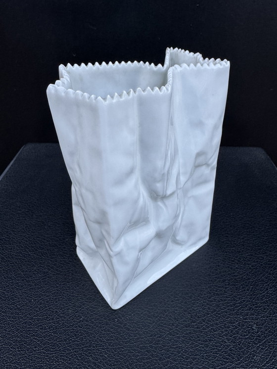 Image 1 of Tapio Wirkkala Rosenthal „Papiertüte“-Vase, 1970er Jahre