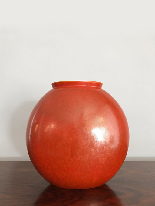 Jarrón de cerámica de Guido Andloviz para SCI Laveno, Italia, años 40
