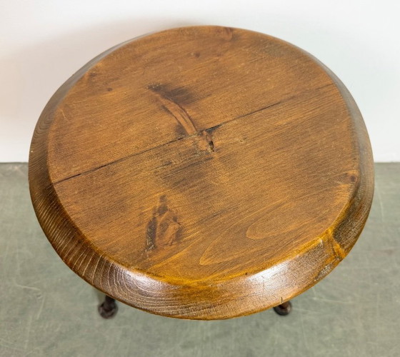 Image 1 of Grey Industrial Workshop Stool, 1960s