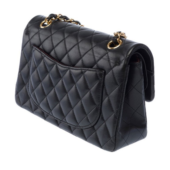 Image 1 of CHANEL Timeless/Classique Schwarze Ledertasche - 103507