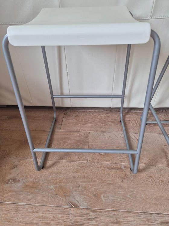 Set Van 2 Vintage IKEA Kristian Pallar Krukken - Eva Lilja Löwenhielm – Barkrukken, Metal (photo 4 of 5)