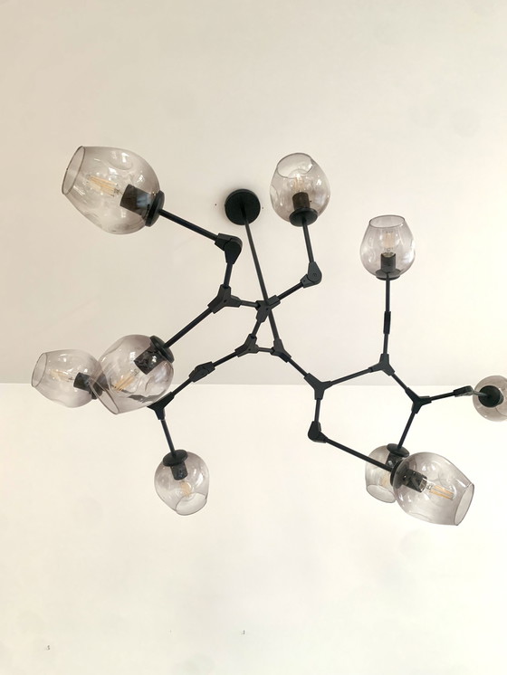 Image 1 of Lampada a sospensione a 9 luci Gerba design