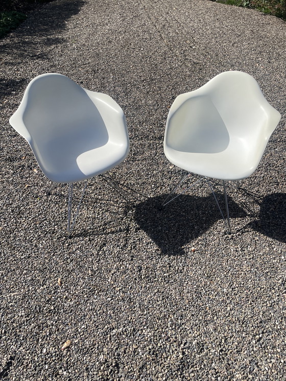 Image 1 of Eetkamerstoel DAR chroom onderstel cotone bianco