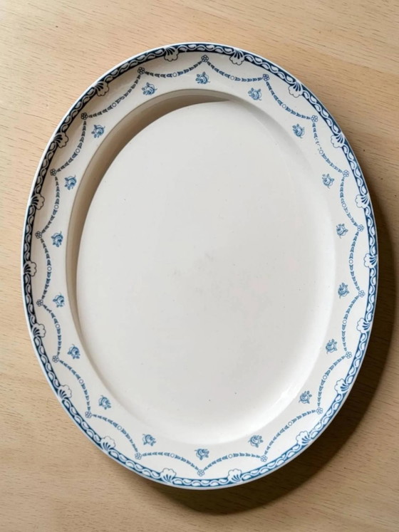 Oval semi-hollow dish in English earthenware "Cheltenham" — F. Winkle & Co – Crockery, Porcelain, Art Nouveau (photo 8 of 8)