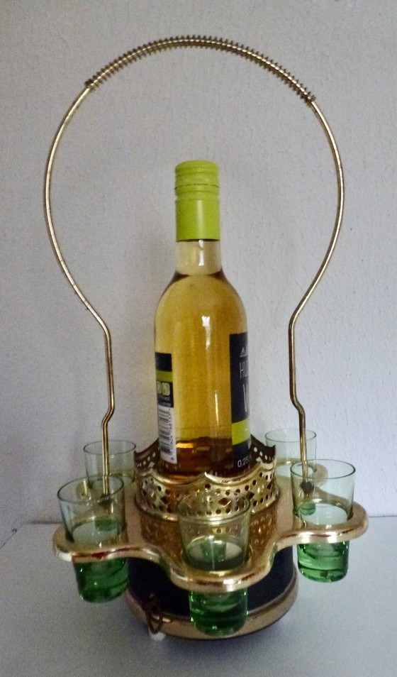 Image 1 of Giostra musicale con 6 bicchieri, con manico (bottiglia per decorazione).