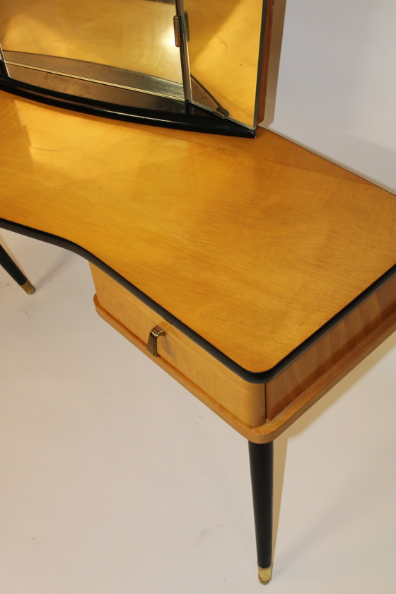 Image 1 of Vintage dressing table vanity table sixties Dutch design kaptafel 