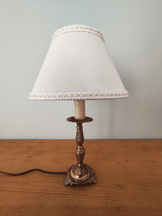 Image 1 of Lámpara de latón Art Nouveau