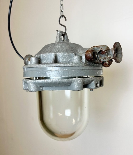 Image 1 of Dark Grey Cast Aluminium Explosion Proof Lamp , 1970s