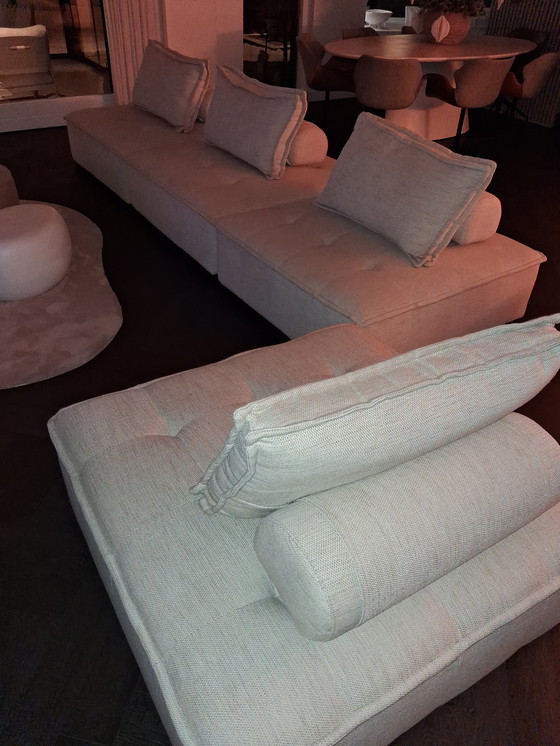 Image 1 of 4 Sitzelemente mit losen Rückenlehnen aus Schuppen 5