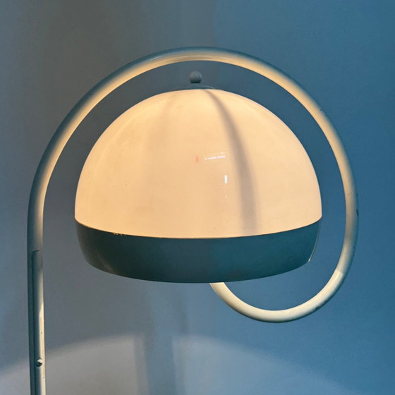 Image 1 of Harvey Guzzini Lampada da terra Space Age con base in marmo Design anni '70