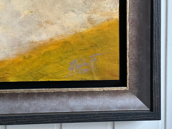 Image 1 of Origineel Olieverf schilderij op paneel met titel "Danser - 2"