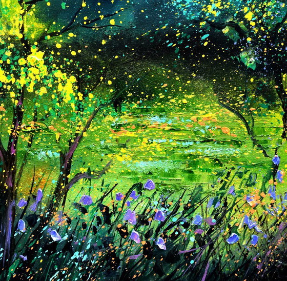Magische vijver in een bos – Schilderijen & Tekeningen, Canvas (photo 3 of 5)