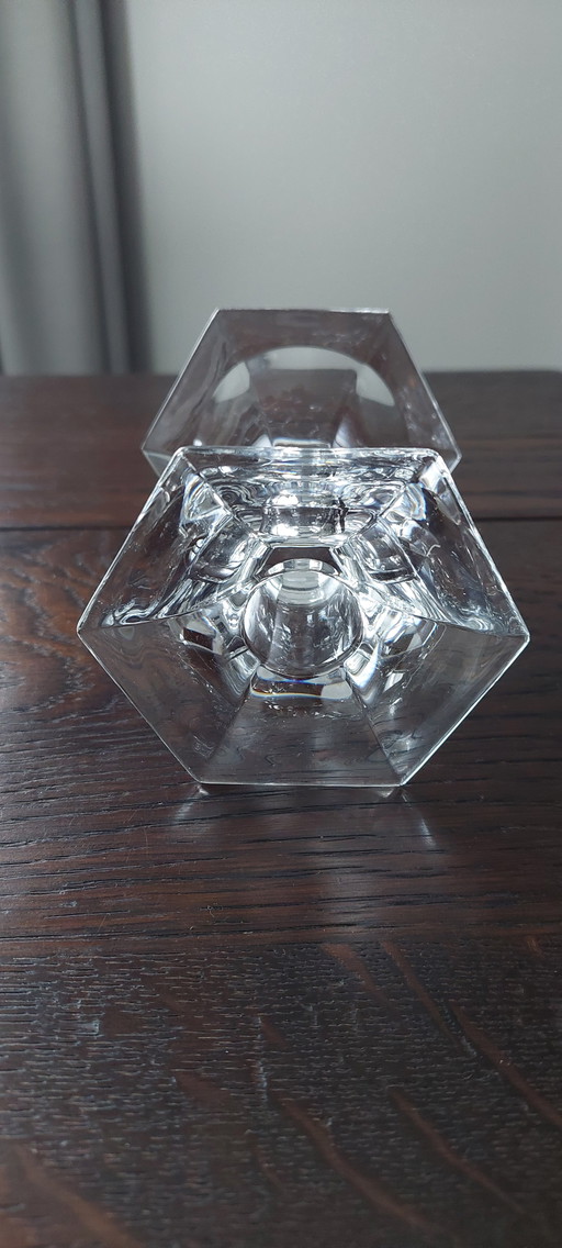 Bougeoir en cristal Joska design