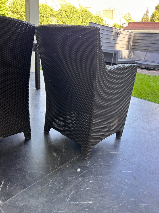 Set da esterno Dedon. Tavolo con 8 sedie – Set da giardino, Vetro, Plastica (photo 2 of 7)