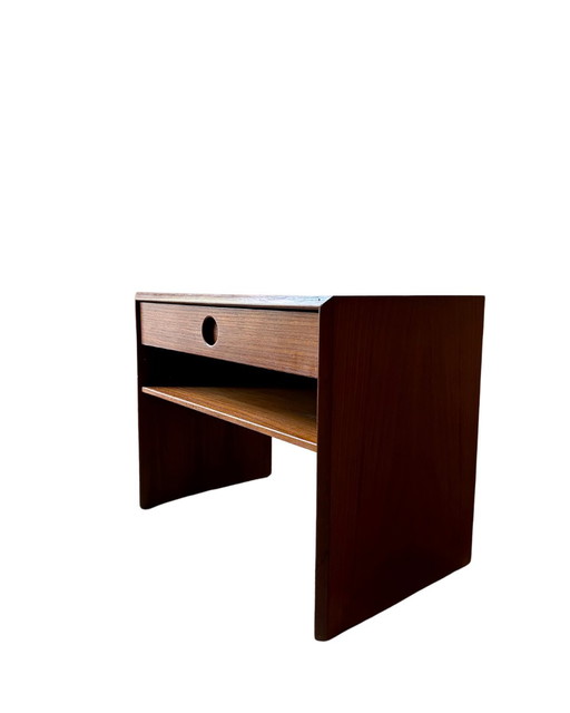 Vintage side table / bedside table by Kai Kristiansen - Vildbjerg Møbelfabrik, Denmark - 1970s