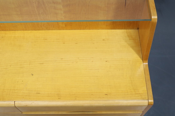 Image 1 of Cassettiera con ripiano in vetro, anni '60, Cecoslovacchia