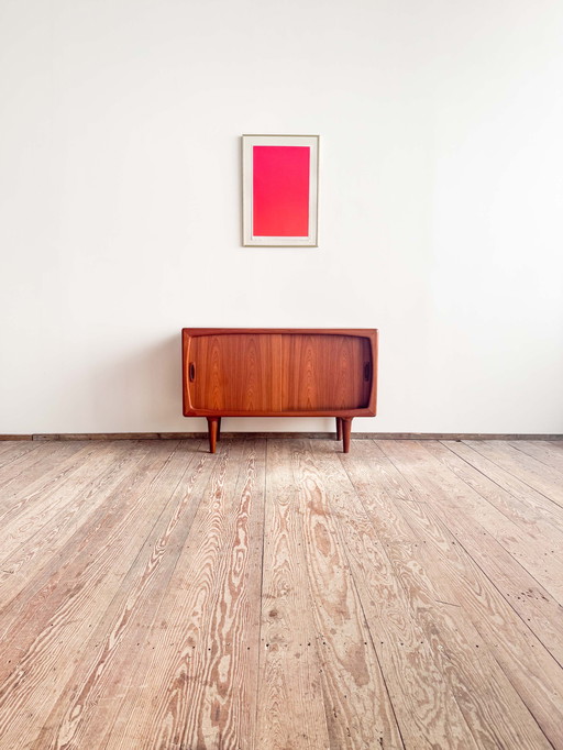 Small Mid Century Danish Teak Sideboard by H.P. Hansen Møbelfabrik, 1950s