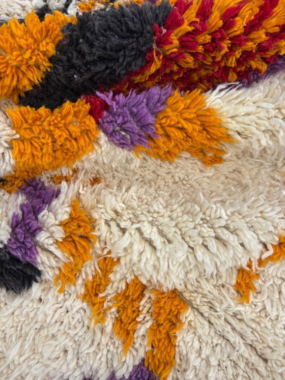 Image 1 of Moroccan Rug Handmade Wool Rug Beni Mrirt Berber Rug Abstract Modern Rug Luxury Designer Rug Artistic Statement Rug