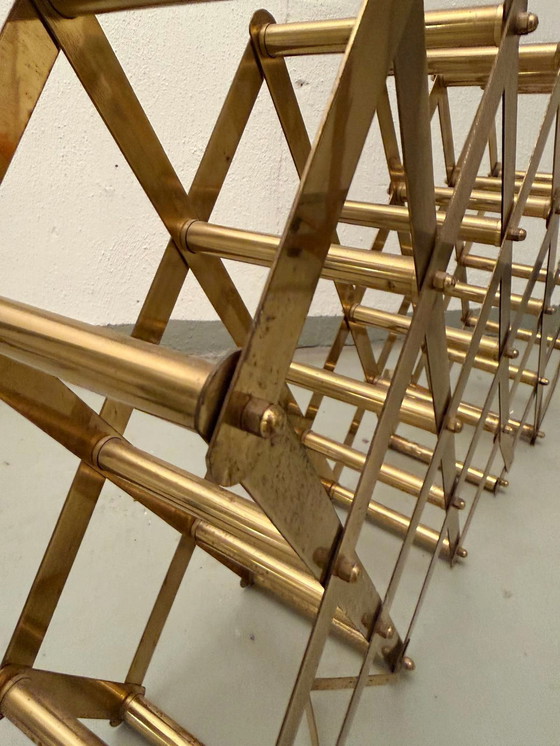 Image 1 of Vintage messing wijnrek