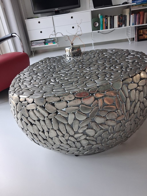 Stone Mosaic Coffee Table – salontafels, polished steel, Metal (photo 2 of 5)