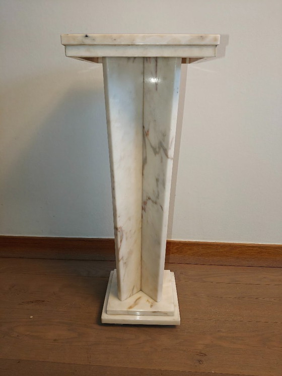 Image 1 of Marble column / pedestal - Art Deco - ca. 1930-1950