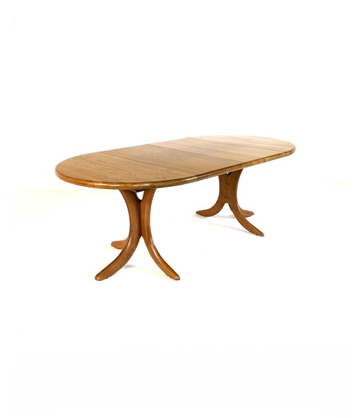 Vintage Danish extendable dining table, Arebbo Møbler '70