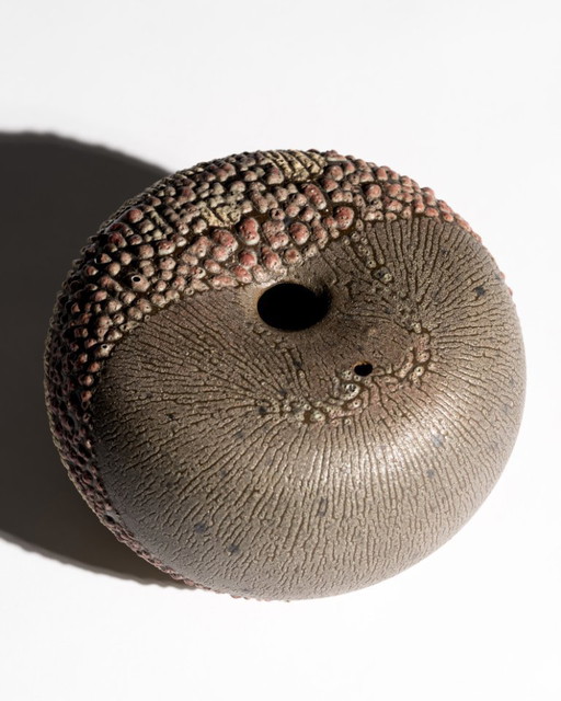 Andrea Denner for Mario Enke Workshop Sculptural Sphere Vase Potsdam Germany 70s