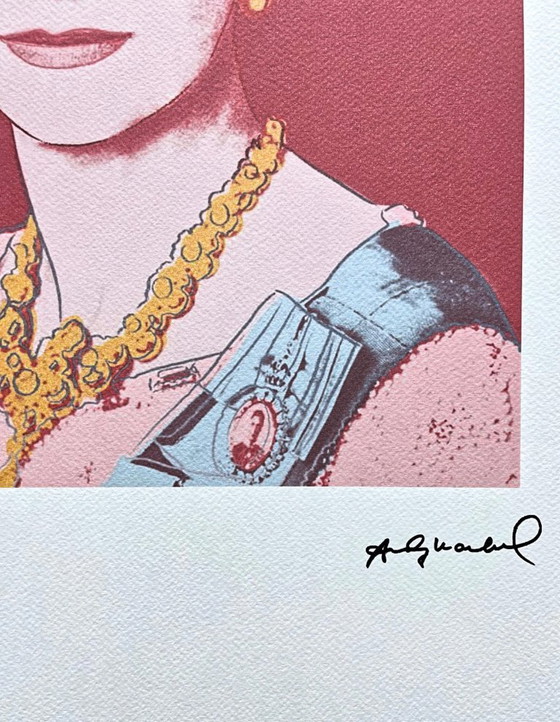Naar Andy Warhol, Koningin Elizabeth II, jaren 1980, Lithografie – Litho's & Zeefdrukken, Paper (photo 4 of 7)