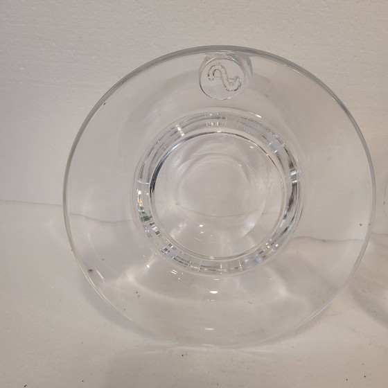 Image 1 of Coppia di candelieri in cristallo, Sempre, anni 2000 - Belgio