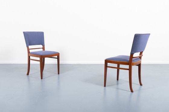 Image 1 of Chaises de salle à manger danoises du milieu du XXe siècle, datant des années 1950