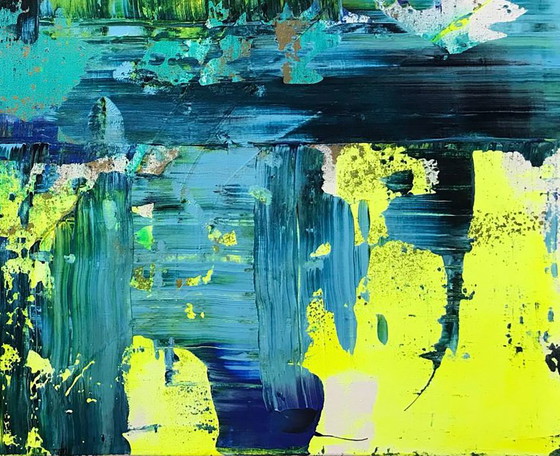 Original Acrylic Painting Abstract Expressionism Bridge – Paintings & Drawings, Canvas (photo 7 of 7)