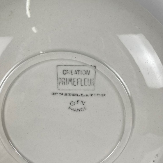 Image 1 of Set van 4 GIEN dessertborden, Primefleur creatie, model "Constellation", 1950