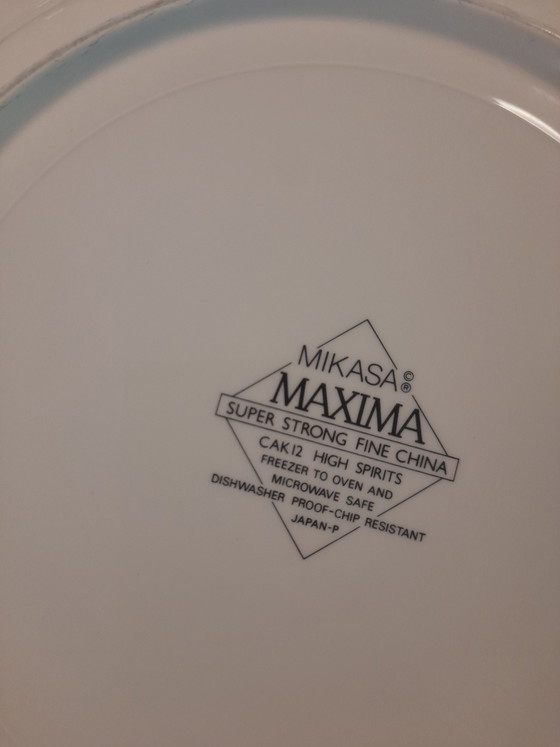 3 Large Postmodern Mikasa Maxima Plates – Crockery, Porcelain (photo 3 of 5)