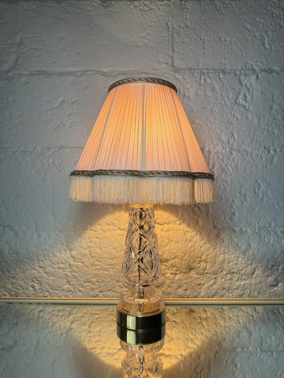 Image 1 of Lampe cristal style Hollywood Regency 80’s