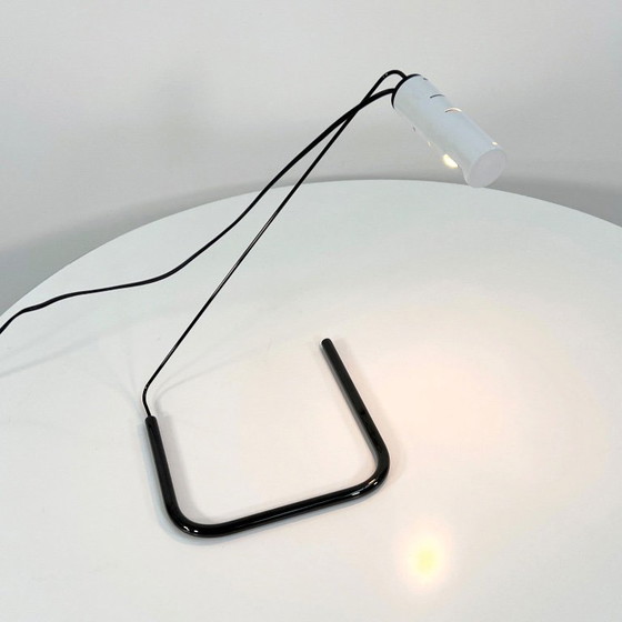Slalom Desk Lamp by Vico Magistretti for Oluce, 1980s, Metal, Black (photo 4 of 8)