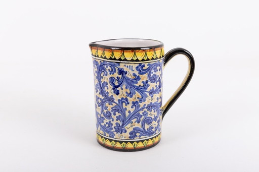 Italiaans aardewerk servies uit Caltagirone, jaren 80, Sicilië