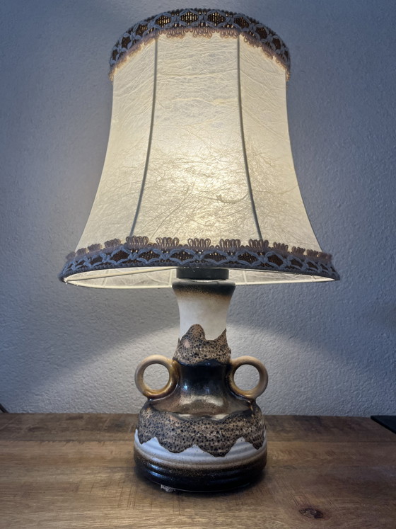 Image 1 of Magnifique lampe de table vintage « Fat Lava » du milieu du siècle – années 1960/1970