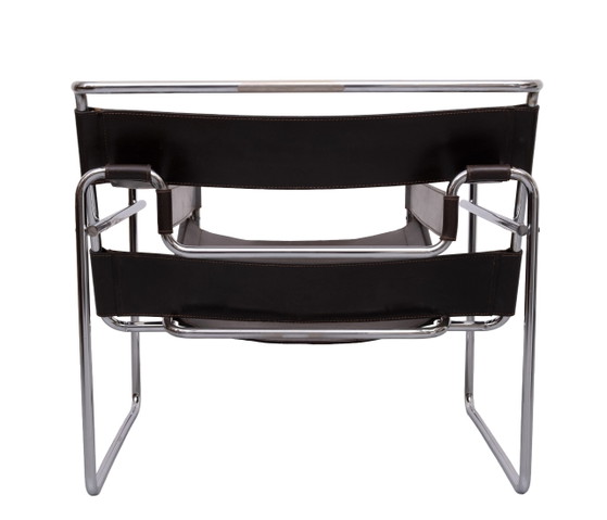 Fauteuil Wassily B3 marron foncé de Marcel Breuer pour Gavina, années 1960 – Leather, Bauhaus (photo 25 of 40)