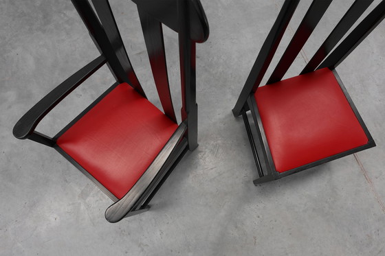 Image 1 of Pair of Argyle Chairs by Charles Rennie Mackintosh for Atelier International, Italy 1970s