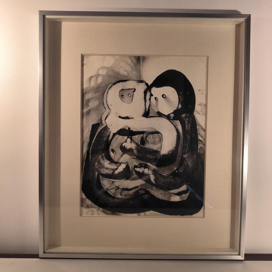 Anne De Vriese-Jernander, Paar und Kind, 1974, Mischtechnik auf Papier, Gerahmt – Gemälde & Zeichnungen (photo 8 of 11)