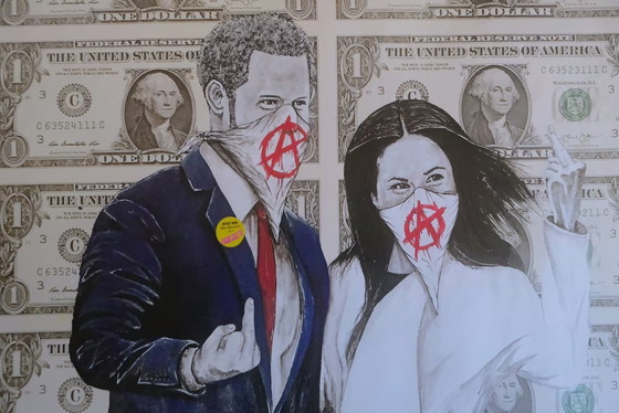 Image 1 of Lewis Bannister x Museo Moco - "Meghan y Harry" - Póster oficial del museo