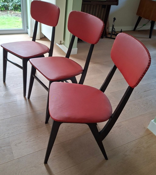 Set aus 3 Stühlen aus den 1950er Jahren