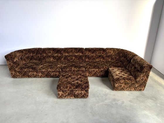Divano modulare vintage di Laauser, anni '70 – Divani modulari, Textile, Velvet (photo 9 of 10)
