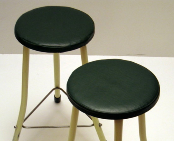 Sgabelli Brabantia in metallo anni Cinquanta (photo 3 of 5)