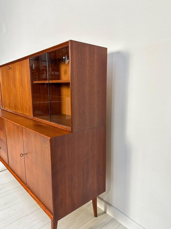Image 1 of 1960s Teak Sideboard / Highboard ‘Vario 150’ by Rex Raab for Wilhelm Renz – Mid-Century Cabinet