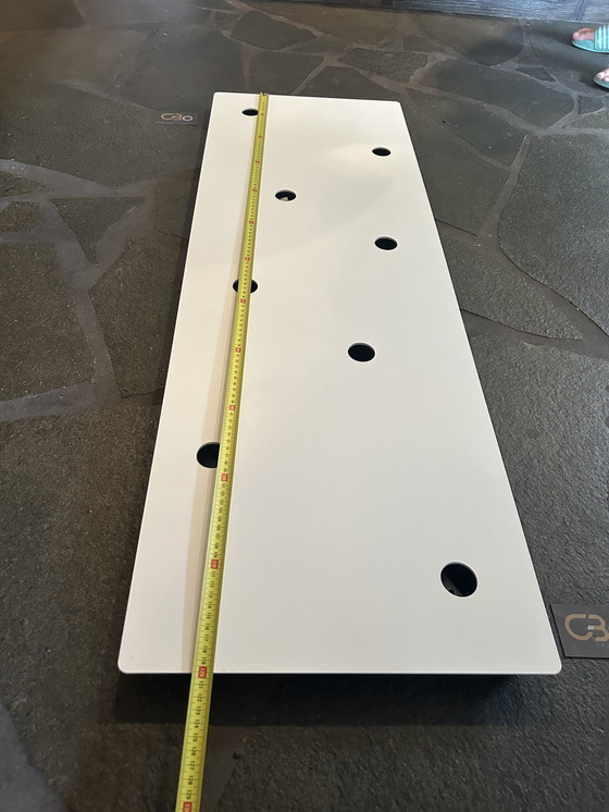 Image 1 of Vintage Tobias Grau Plafondlamp - Grote Plaat 120x40cm Lampen 2 Valbladeren