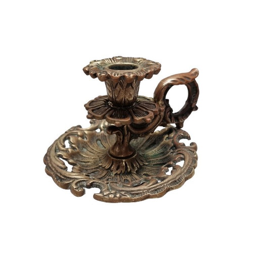 Candeliere in bronzo d'epoca