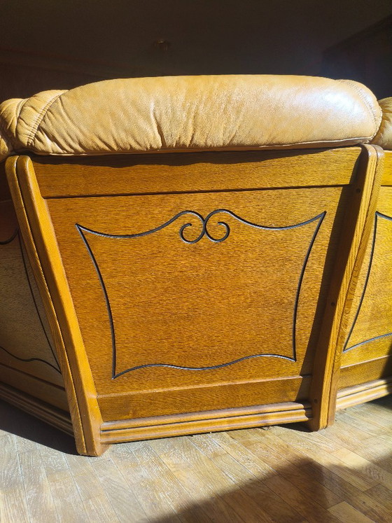 Divano in stile Art Nouveau di origine olandese – Taller artesano holandés, Divani angolari, Leather, Metal (photo 10 of 22)