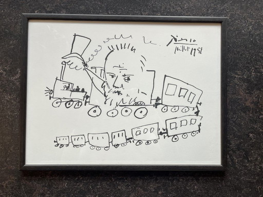 Pablo Picasso - Victor Hugo y el viaje Litografía 1951