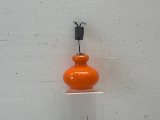 Image 1 of Peill & Putzler pendant lamp made of opal glass, Germany, 1970s